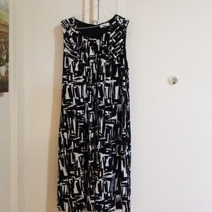 Sleeveless Calvin Klein Dress with Pleats